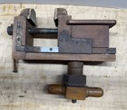 Antique Wooden Bench Vise Metal Screw Cabinetmaker Patternmaker Clamp