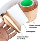 Copper Tape 5-100 Mm Self Adhesive Foil Emi Shielding Slug Conductive Repellent