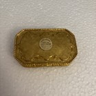 1974 Estee Lauder Solid Perfume Case Youth Dew Regency Compact Red gold