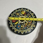 Vintage Daher Long Island Ny Floral Mosaic Tin Made In England 8 In Detailed Tin