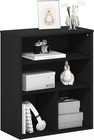 Pasir 3 Tier Display Bookcase  Black Oak