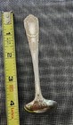 Nice Looking Ornate Vintage To Antique Nickel Silver  4 1 2  Cream Ladle