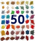 Mica Powder 50 Colors Set Soap Coloring Powdered Set Pigments Epoxy Resin Dye
