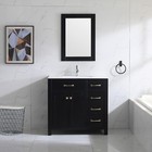 Wonline 36 Inch Bathroom Vanity Cabinet Integrated Ceramic Sink Free Standing