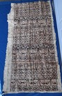 Vintage Tapa Barkcloth Hand Made Polynesian Bark Extra Long Cloth Art Textile  4