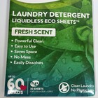 1pcs-us Earth Breeze Laundry Detergent Eco-sheets 60-loads Each  Fresh Scent