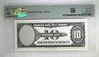 American Bank Note Co  usa   test Note  10 Units-liberty Pmg 65 Epq Gem Unc