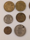 Vintage Mixed World Coin Lot Of 17 Circulated Assortment Uk  Cyprus  Australia 