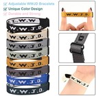 Meajjew 8pcs Wwjd Christian Bracelet Pack For Women Men Christian Jesus Gifts