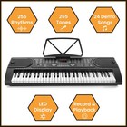 61 Key Electronic Keyboard Piano W  Stand  Bench   Headphones  Set For Beginners