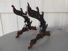 Parts Antique Victorian Cast Iron Judd  Pen inkwell Holder Art Noveau