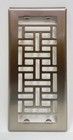 Decor Grates 4 In  X 10 In Oriental Steel Plated Floor Register Vent Cover Only