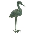 Stately Great Blue Heron  31 5in Tall Blue-grey Verdi Painted Finish