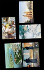 Lot Of 5 Vintage 1970s Postcards South Vietnam Japan Denmark - Ramon Estate