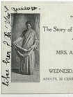 1900 Era Menarchee High Caste Hindu Woman Burnell Brookline Ma Rare Lecture Card