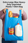Bags Extra Large 18 X7x 32  75 Mil Blue Heavy Duty T-shirt Plastic Grocery Bags