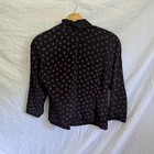 Vtg Blazer Black W  Red Polka Dots Lace Collar Women s Dark Academia Steampunk