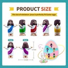 25 Pcs Little Jesus Figures Jesus Loves You Figurines Pocket Miniature