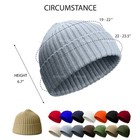 Mini Short Fisherman Beanie Hat Ribbed Winter Warm Knitted Skull Cap Cuff Ii