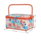 Singer 40355 Sewing Basket With Removable Storage 10 25 X 7 5 X 6 Inches 