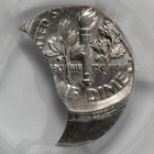 Pcgs Ms64 Struck 15  Off Center On 20  Straight Clip Dime Mint Error