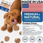 Dog Probiotics Chews Digestive Enzymes   Prebiotics Support Gut Health  Gas