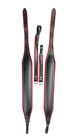 Proline 7cm Genuine Leather Accordion Shoulder Straps Red