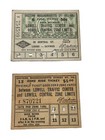 Vintage Lowell Ma Train Tickets   Luggage Tags Wwii 1941 Lot Railways Express