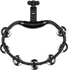 Mountable Tambourine With Stainless Steel Jingles  Double Row - Not