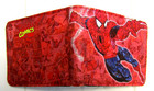 Spiderman Comics Wallet Bi-fold Red blue Brand New