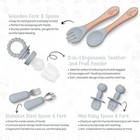 O doe 17-piece Bpa-free Silicone Baby Feeding Set   grey  V2 