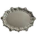 Antique Elkington Silver Plate Salver Tray 