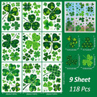 St  Patrick s Day 118-pc Decoration Set With Large Shamrock Window Clings