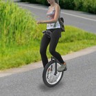 Outdoor Wheel Unicycle  Height Adjustable Unicycle  Black One Wheel Bike