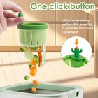 Cactus Kitchen Sink Drain Strainer Filter Self-cleaning Automatic Dumping Basket