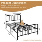 Full Size Metal Bed Frame Headboard Footboard Platform Mattress Foundation