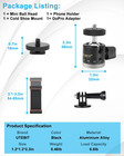Mini Ball Head  Panoramic Tripod Head With 1 4  Camera Hot Shoe Mount Dslr Camer