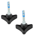 2 X Knob For Rollator Parts For Steel Rolling Walker Rear Front Wheel Assembly