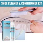 Shoe Cleaner Kit W  Brush - 100ml Sneaker Fabric And Sole Foam Cleaning Home