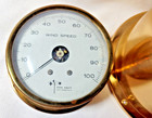 Downeaster Instruments Brass Solid Clock   Don Kent Wind Speed Guide