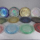 Imperial   Lenox Carnival Glass 12 Days Of Christmas Plate Collection