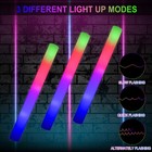 Lifbetter 118 Pcs Led Glow Foam Sticks 3 Modes Colorful Flashing Party Supplies