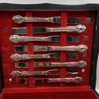 Vintage International Silver  brocade  Sterling Silver Flatware Set - 29 Pieces