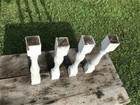 4 Balusters Painted Wood Architectural Salvage Spindles Porch House Trim X 