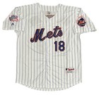 Darryl Strawberry New York Mets 1986 World Series Home White Jersey Men   s Large