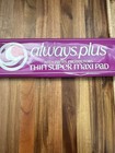 Always Plus Thin Super Maxi Pad With Panty Protectors Single Vintage