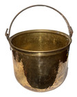 Hammered Copper Cauldron Pot Bucket Iron Handle Farmhouse Country 7 5 X 9 5  See