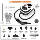2500w Pressurized Handheld Steamer Natural Steam Cleaner With 20 Pcs Attachments