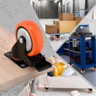 4 Inch Heavy Duty Caster Wheels With Brake load 2200 Lbs  Locking Industrial Swi
