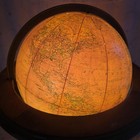 Vintage Replogle Lafayette 16  Illuminated Floor Globe Wood Stand Heirloom Lit